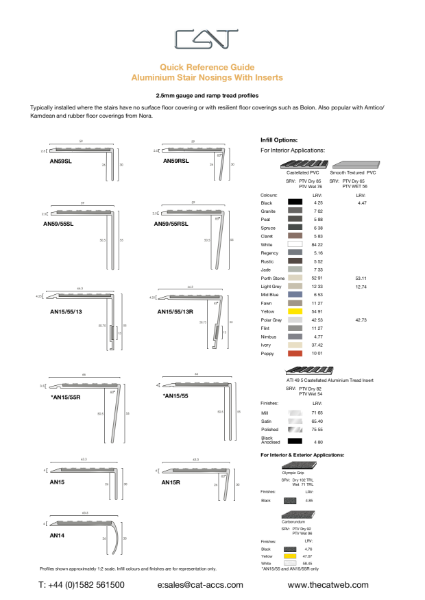 Alu Stair Nosings with Inserts