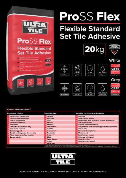 ProSS Flex Technical Datasheet | Instarmac Group plc | NBS Source