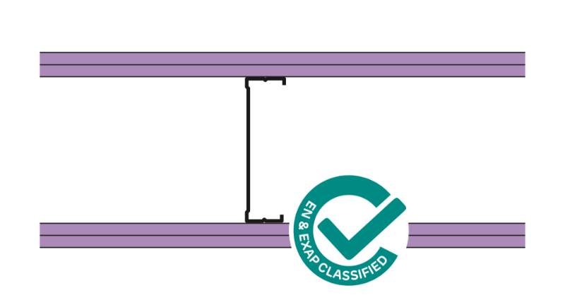 Siniat Single Frame Metal Stud Partition CS14R-212WD - Metal Stud Partitioning