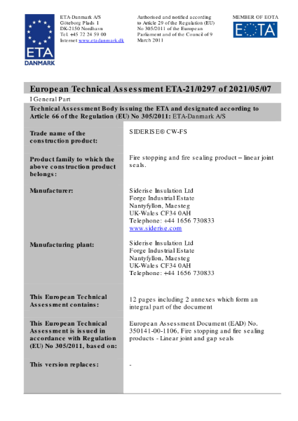 European Technical Approval (ETA)