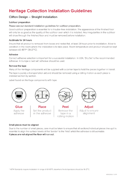 Heritage Installation Guidelines