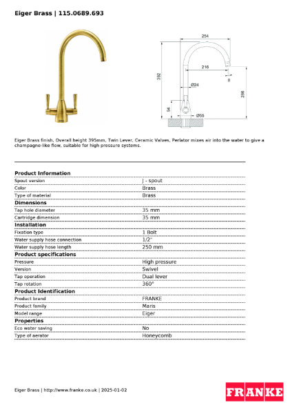 Product Sheet 115.0689.693