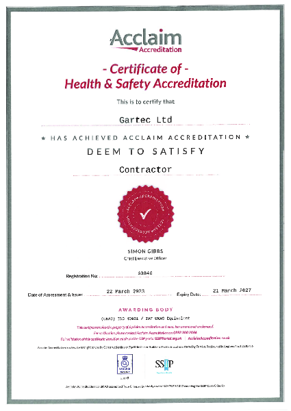 Acclaim Accreditation: Health & Safety