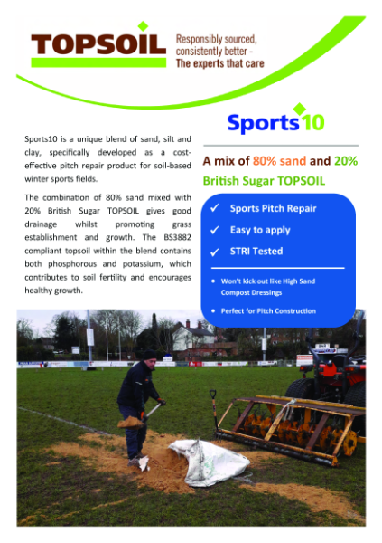 Sports10 Product Information Sheet