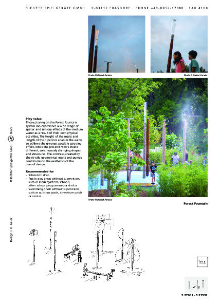 Forest Fountain Combination Datasheet