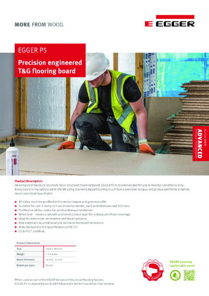 Fact Sheet - EGGER P5 Structural Flooring