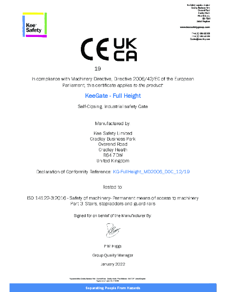 Kee Gate® - Full Height CE/ UKCA