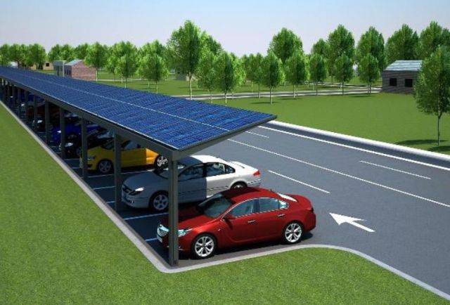 Kensington Mono Pitch Solar Canopy 10 KWp