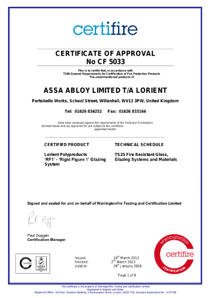 Certifire Certificate