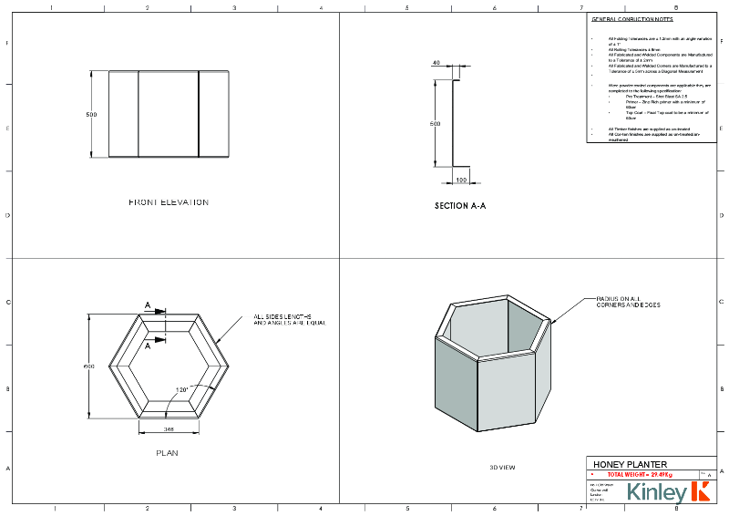 RAVA Technical Drawing