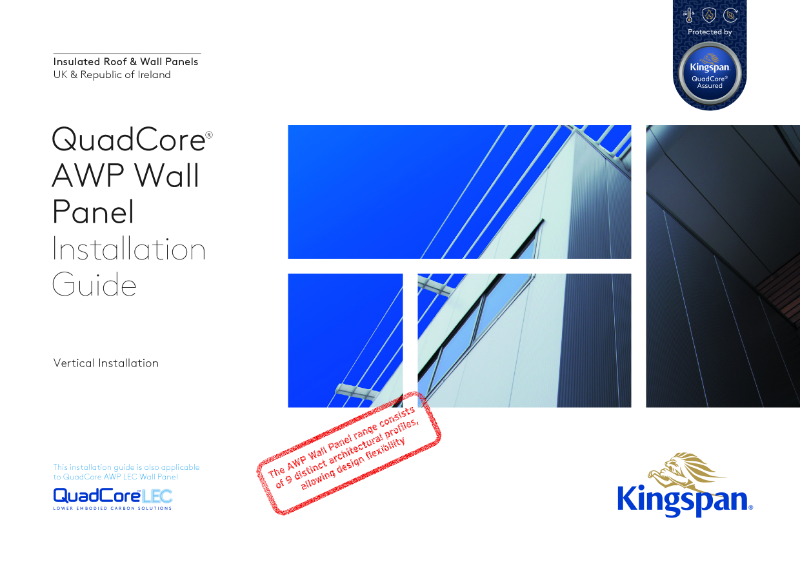 QuadCore AWP Wall Panel Installation Guide - Vertical