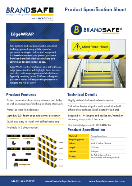 EdgeWRAP Protector - Brandsafe Spec Sheet