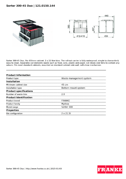 Product Sheet 121.0150.144