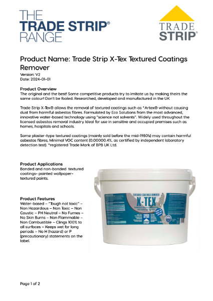X Tex Textured Coatings Remover