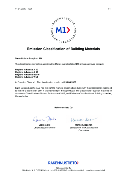 M1 emission classification