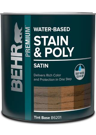 BEHR PREMIUM® Water-Based Stain & Poly in One
