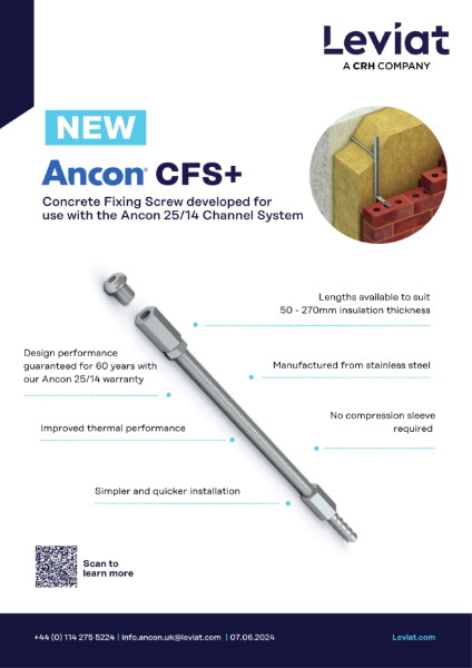 Ancon CFS+ Stainless Steel Concrete Fixing Screw