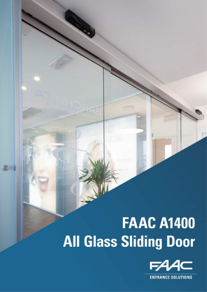 FAAC A1400 All Glass Sliding Door