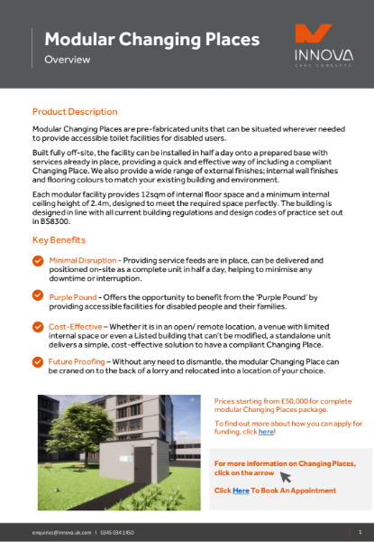 Modular Changing Places Overview