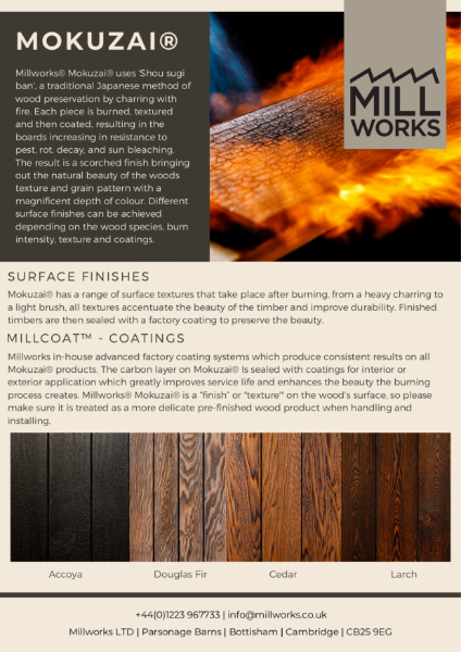 Millworks Mokuzai® Surface Textures