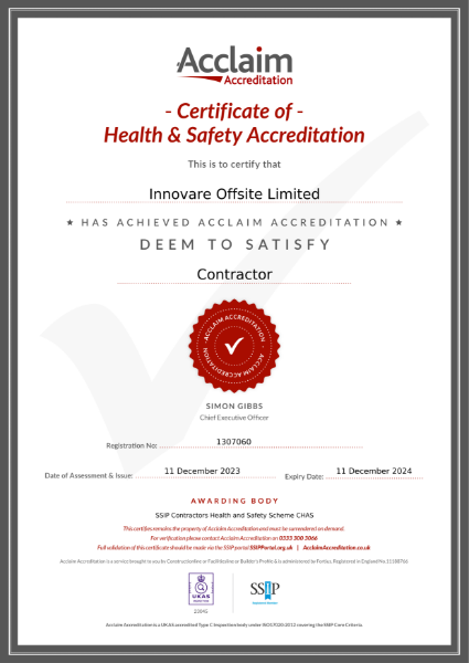  Acclaim Accreditation