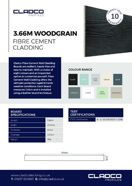 Fibre Cement Exterior Wall Cladding Boards