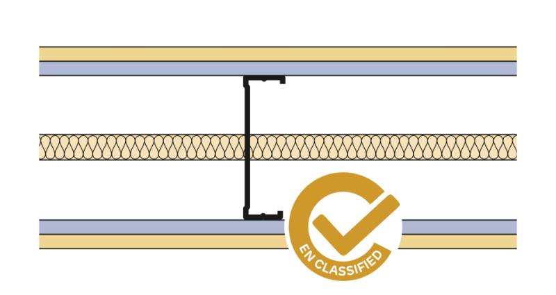 Siniat Single Frame Metal Stud Partition CS14Y-15Un15dB-25G - Metal Stud Partitioning