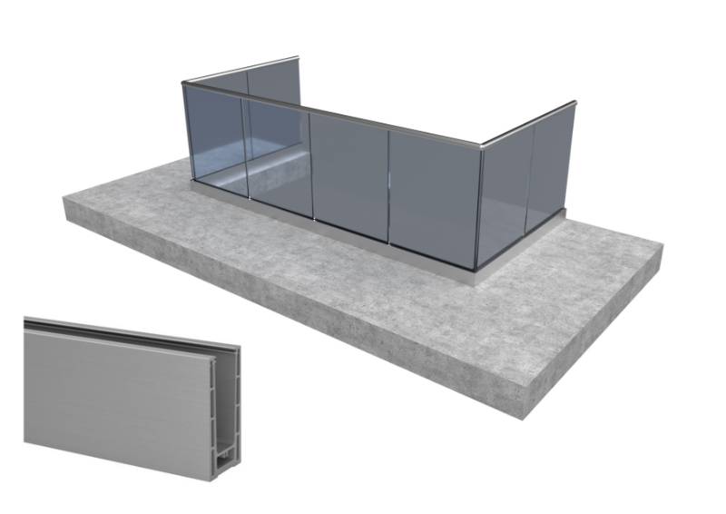 Vista V511U - glass balustrade system