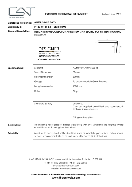 AN20R 3 DHC Onyx TDS