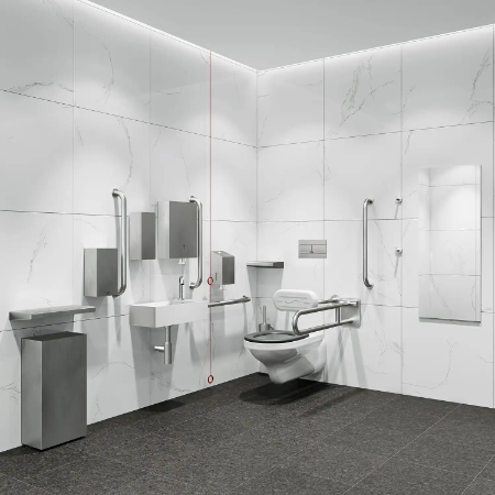 BC5084-SMFWM/L Flanged Doc M WC Set – Wall Mounted