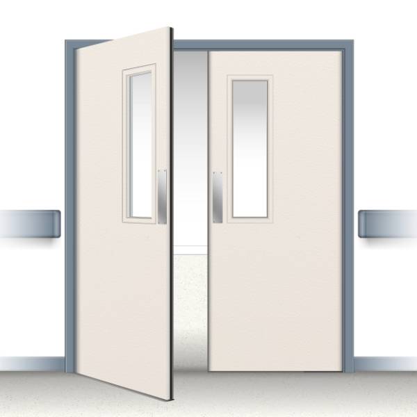 Postformed Double Swing Doorset - Vision Panel 11
