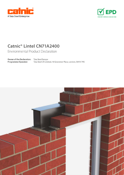 Catnic CN51 External Wall Solid Steel Lintel EPD