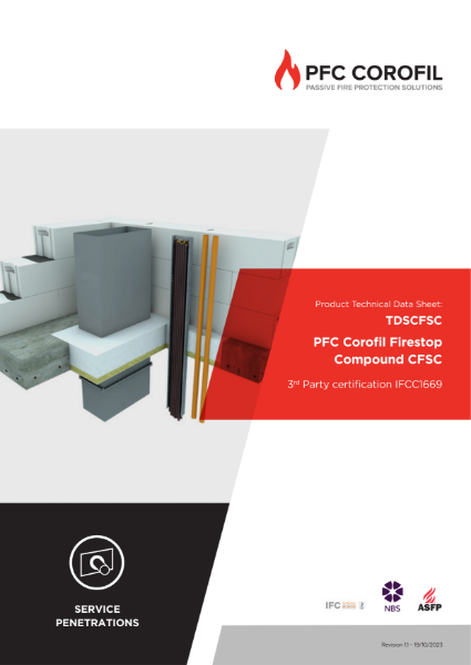PFC Corofil Firestop Compound CFSC - Datasheet