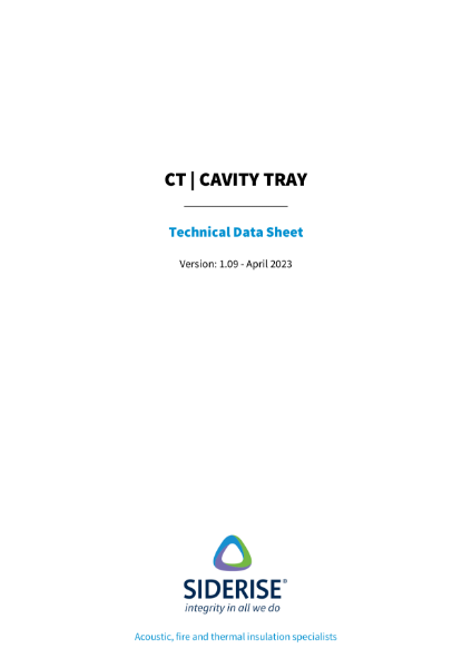 Siderise CT Cavity Tray – Technical Data v 1.09