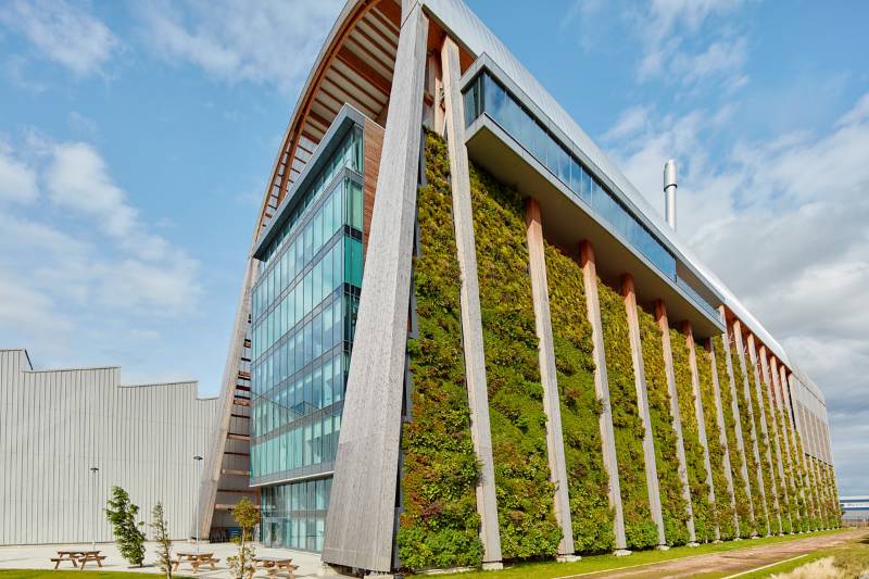 Veolia Recycling & Recovery Facility Living Wall, Leeds