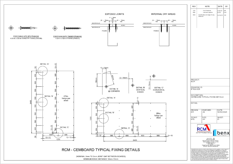 Cemboard Fixing Guide