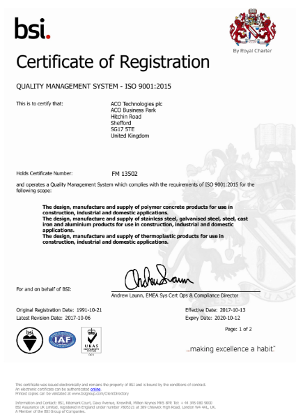 ISO 9001:2015 Certificate