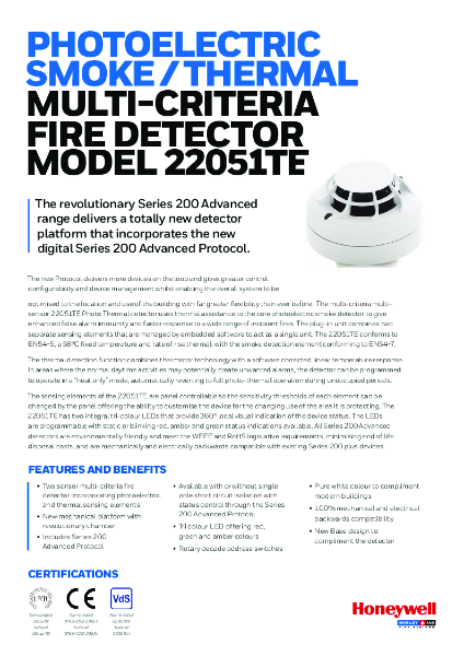 Morley-IAS Optical / Heat  Multi-Criteria Sensor