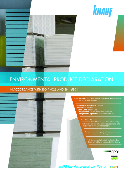 Knauf Wallboard EPD