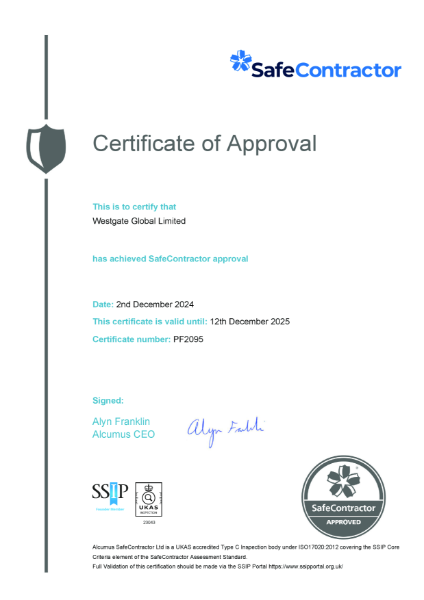 SafeContractor Certification