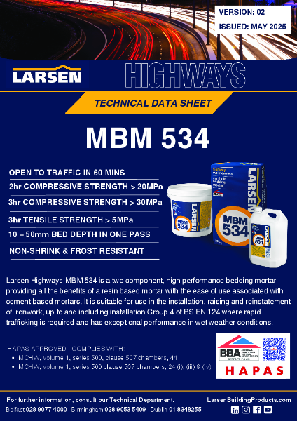 Technical Data Sheet - MBM534 V2
