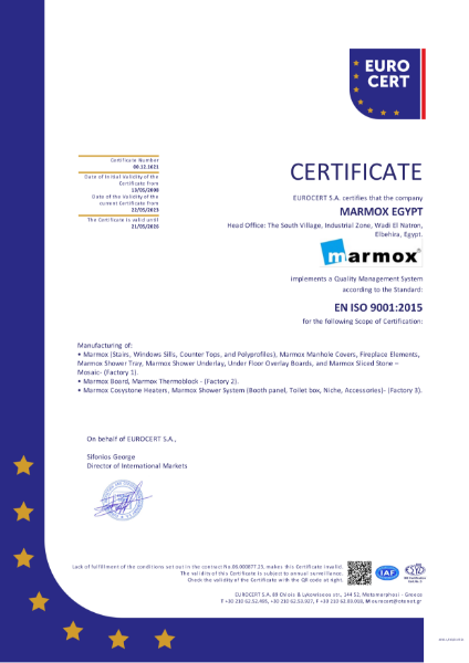 Marmox ISO9001 