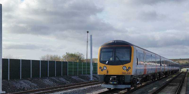 Worlds 1st Carbon Neutral Noise Barrier - Global Centre of Rail Excellence Wales