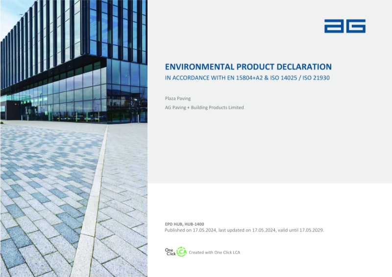 Environmental Product Declaration (Plaza Paving)