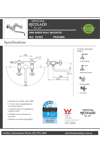 Z1455 Pescara technical specification