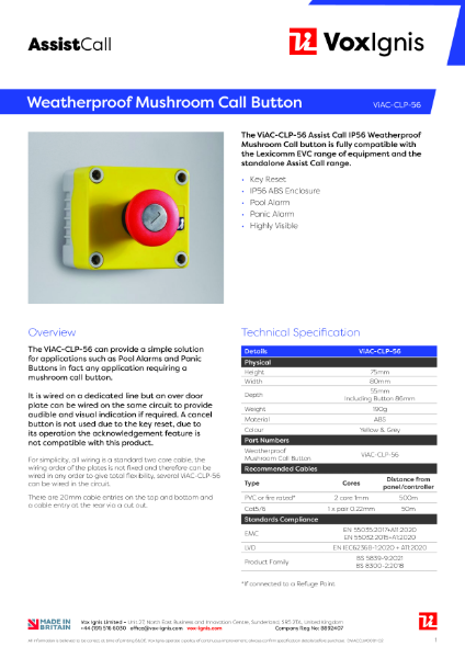 ViAC-CLP-56 Datasheet rev1