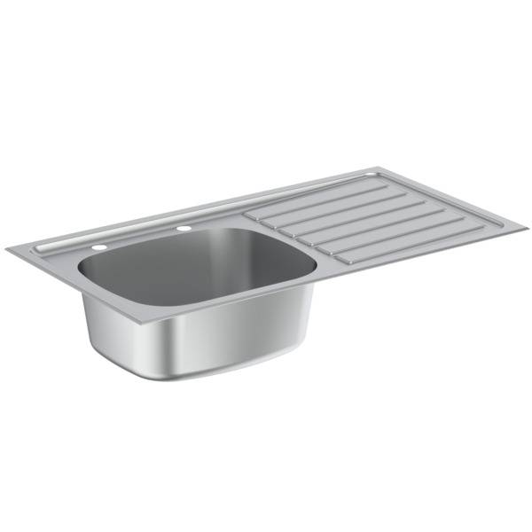 Stewart Inset Sink, Single Bowl