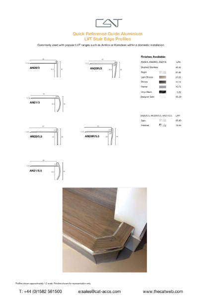 LVT Stair Edge Profiles