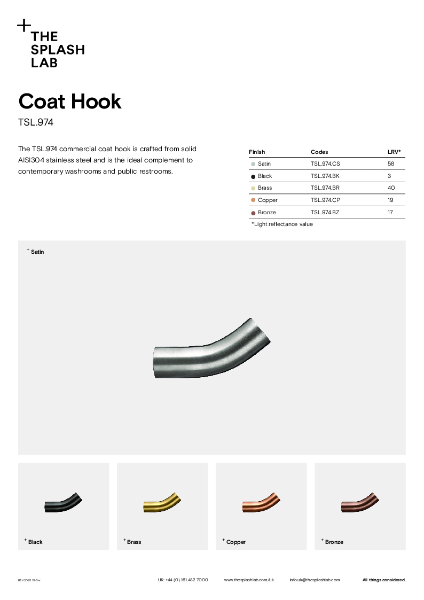 Radius Coat Hoko Curved Datasheet