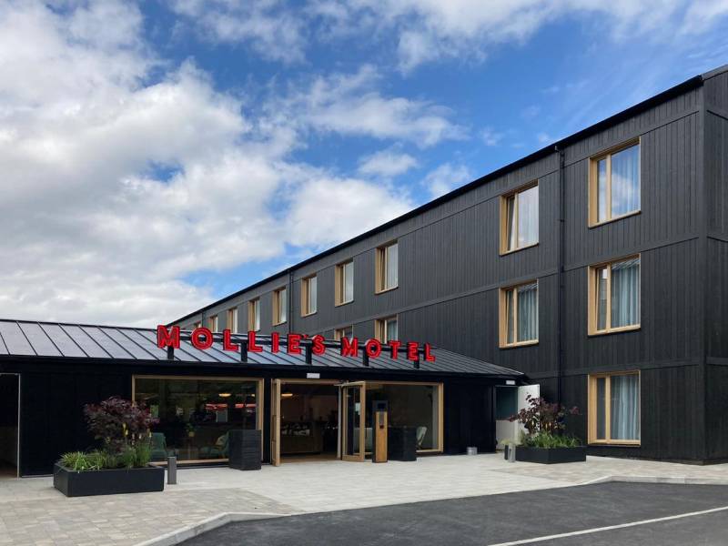 NORclad - Black Painted Thermowood Timber Cladding - Mollie's Motel